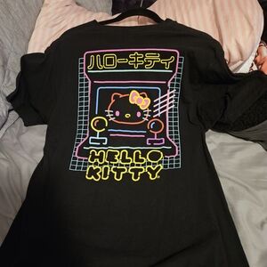Sanrio Black Hello Kitty Arcade Tee